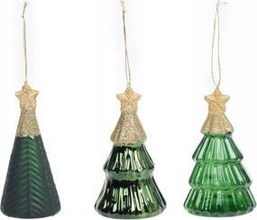 Ăveg DekoratĂv KarĂĄcsonyfa MedĂĄl Szett KarĂĄcsonyfa MedĂĄl 3 db-os