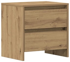Éjjeli asztal 2 db Kézműves tölgy 45x34x44,5 cm Műanyag