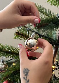 Karácsonyi díszek készlete GOLDBALL arany, 48 db