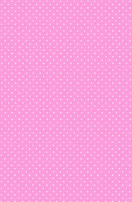 Rózsaszín White Dots papír asztalterítő 120x180 cm