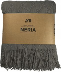 Neria takaró rojtokkal 3D Kapa Pléd Grafit Sötétszürke 130x170 cm