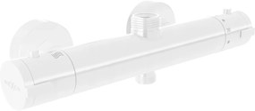 Mexen KAI termosztatikus zuhanycsaptelep felső rögzítéssel, fehér, 77150-20