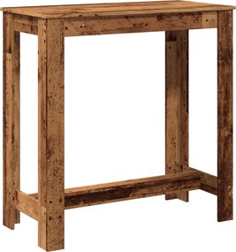 vidaXL antik fa színű szerelt fa bárasztal 102 x 50 x 103,5 cm