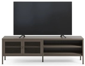 Szürke fém TV-állvány 160x50x35 cm Fayna – Marckeric