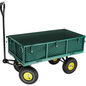 tectake 400973 kerti szállító kocsi 350kg - zöld