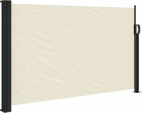 vidaXL krémszínű behúzható oldalsó napellenző 117 x 300 cm