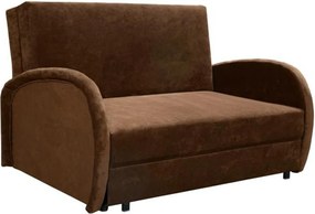 Széthúzható fotel, barna, MILI 2