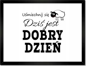 Poszterek keretben 40x30 Mosoly Jó napot