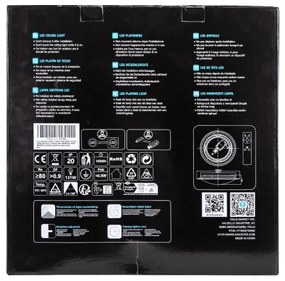 Aigostar - Dimmelhető LED mennyezeti lámpatest LED/30W/230V 2700-6500K Ø 42,9 cm króm+távirányító