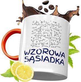 Narancssárga Bögre Szomszédnak Ajándék fényképes nyomattal