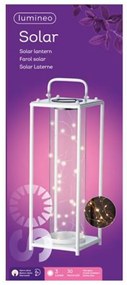 Napelemes lámpa LANTERN WHITE fehér
