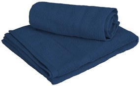 CLARYSSE ELEGANCE törölköző 60x110 cm sötétkék, 100% pamut