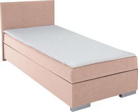 Boxspring ágy, egyszemélyes, rózsaszín, 90x200, univerzális, ADARA