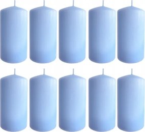 10x Gyertya Henger 6,5 X 12 cm kék Gyertya