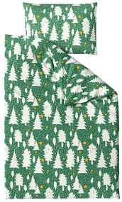 Pamut ágynemű EVERGREEN DREAMS zöld Ágyneműhuzat mérete: 70 x 90 cm | 140 x 200 cm