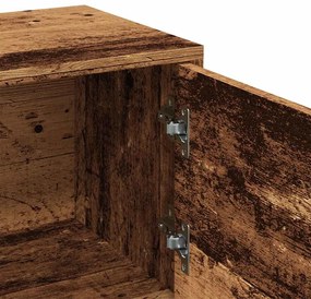 antik fa színű szerelt fa TV-szekrény 102 x 30 x 37,5 cm