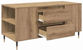 Dohányzóasztal kézműves tölgy 102 x 44.5 x 50 cm Faanyag