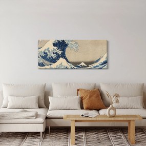 Kép - Katsushika Hokusai, Under the Wave off Kanagawa, reprodukciók (120x50 cm)