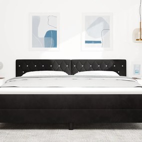 LED fejtámla kristálygombos tűzéssel fekete 90 cm bársony