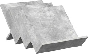 vidaXL Magazin állvány Beton Szürke 53 x 40 x 28.5 cm Faanyag