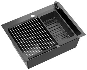 Acél mosogatótálca LUKE 110 WORKSTATION Black