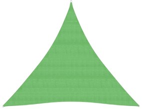 világoszöld HDPE napvitorla 160 g/m² 4,5 x 4,5 x 4,5 m