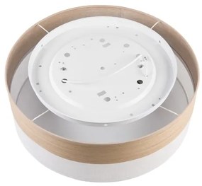 Mennyezeti lámpa SIRJA WOOD 2xE27/15W/230V átm. 45 cm fehér/tölgy