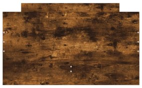 füstös tölgy színű műfa ágykeret fiókokkal 90 x 200 cm