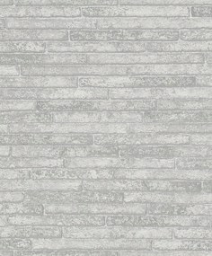 Szürke vinil tapéta 3D tégla hatás homokszemcsék fal tapéta basic