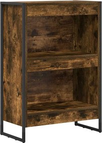 vidaXL Könyvespolc Füstös tölgy 80 x 30 x 155 cm Faanyag