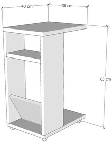 Filinta Travertine konzolasztal