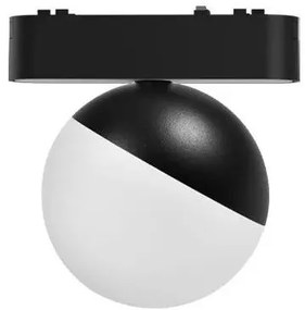MasterLED LUXO Spheris 10-W-os fekete mágneses sínes lámpa 4000K 48V