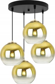 Függőlámpa Mennyezeti Csillár Plafon Arany Lámpabúra Nappali Fürdőszoba Gömbök