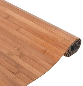 négyszögletű természetes bambusz szőnyeg 100 x 300 cm