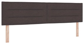 Box Spring Ágy matraccal Sötétbarna 180x200 cm Szövet