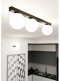 Mennyezeti lámpa FIT 3xE14/10W/230V fekete/fehér