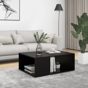 Fekete szerelt fa dohányzóasztal 90 x 67 x 33 cm