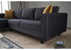 Sarokkanapé Kale Velvet Balos - Antracit