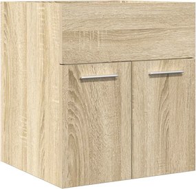 vidaXL sonoma tölgy szerelt fa fürdőszobai mosdószekrény 41x38,5x46 cm