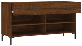 vidaXL barna tölgy színű szerelt fa cipőpolc 102x35x55 cm