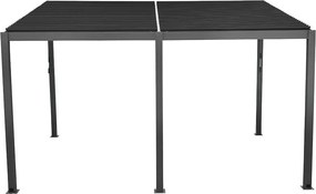 Félnyeregtetős bioklimatikus pergola lamelákkal 3 x 4 M