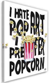 Gario Vászonkép Képaláírás és szétszórt popcorn - Rubiant Méret: 40 x 60 cm