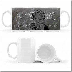 Maria Skłodowska Curie mintás bögre