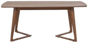 Étkezőasztal, HUXTER, Sötét Fa Színű, 180x90x75 Beliani