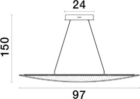 Függeszték Arany AGOS NOVA LUCE 9054450