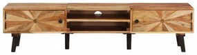 tömör akácfa TV-szekrény 145 x 35 x 35 cm