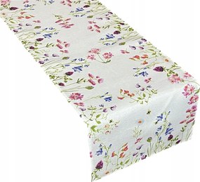 Nyomott Mintás Futófelület 40x140 Téglalap Alakú Virágok