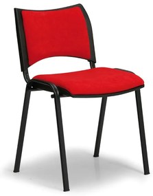 SMART konferencia szĂ©k - fekete lĂĄbak, piros