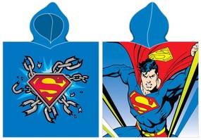 Superman Chain strand törölköző poncsó 55x110 cm