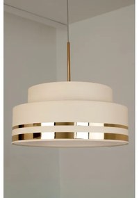 Csillár zsinóron TAMI 1xE27/60W/230V átm. 40 cm bézs/arany